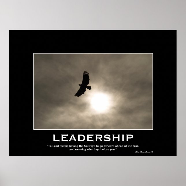 Örn & Sol LEADERSHIP Motiverande Poster (Framsidan)