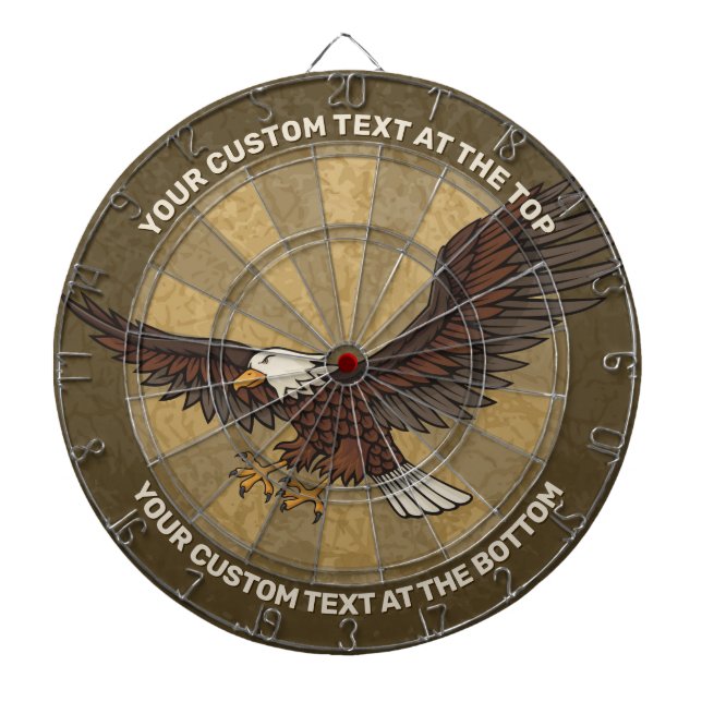 Örn som anfaller pilkastningstavla darttavla (Framsidan)