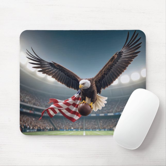 Örn som flyger med fotboll och Flagga Musmatta (Med mus)