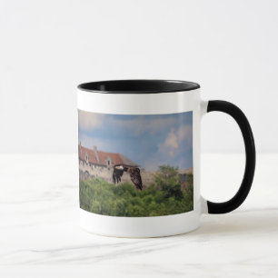Örn som passerar Fort Ticonderoga Mugg