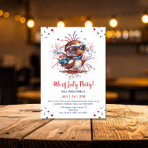 Örn sommarfest Patriotisk amerikansk 4 juli