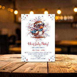Örn sommarfest Patriotisk amerikansk 4 juli Inbjudningar