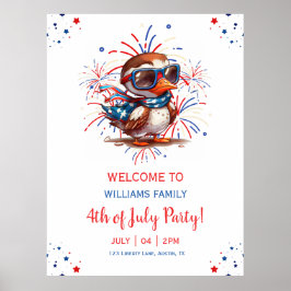 Örn sommarfest Patriotisk USA 4 juli Poster