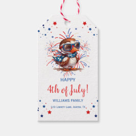 Örn sommarfest Patriotisk USA 4 juli Presentetikett