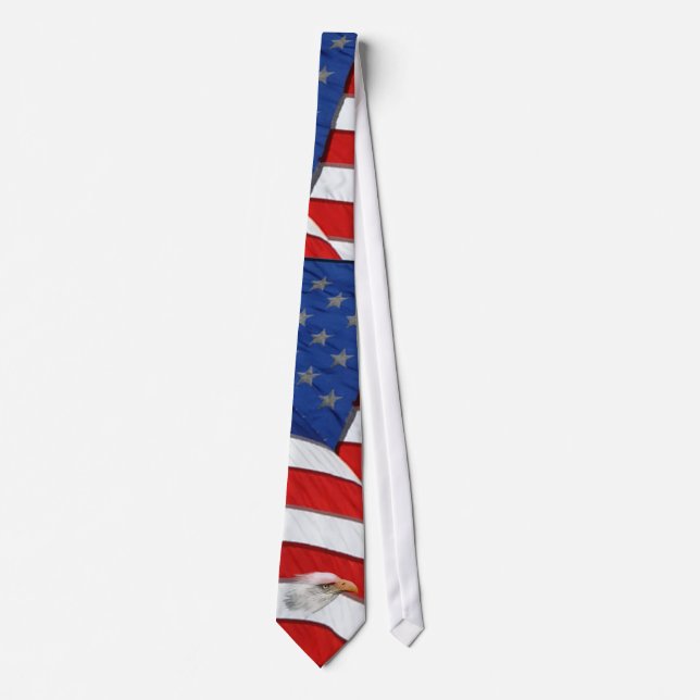 Örn Spirit & US Flagga Patriotic Mode Tie Slips (Framsida)