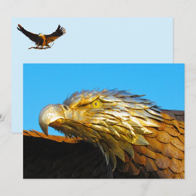 Örn Statue (Fram/baksida)