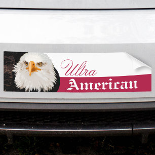 Örn Ultra American eller Anpassningsbar Text Red W Bildekal