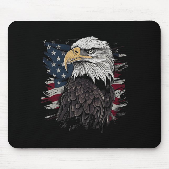 Örn USA American Flagga Patriotic Graphic Manar Musmatta (Framsidan)