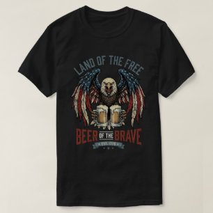 Örn USA-flagga: Ölets modige patriot USA  T Shirt
