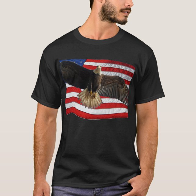Örn USA Patriotic Gift T Shirt (Framsida)