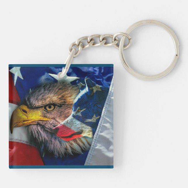 Örn Varg Amerikanska Flagga (Baksidan)