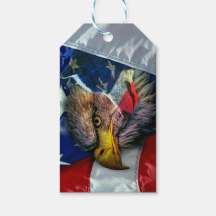 Örn Varg Amerikanska Flagga Presentetikett