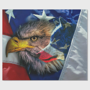 Örn Varg Amerikanska Flagga Presentpapper