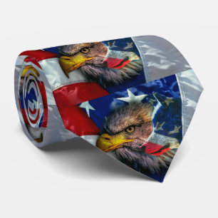 Örn Varg Amerikanska Flagga Slips