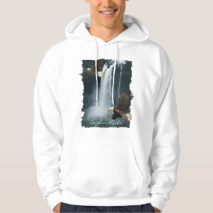 Örn & Vatten-fall Natur Scene Hoodie