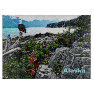 Örn vid Alaska Kusten