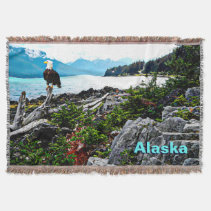 Örn vid Alaska Kusten Filt