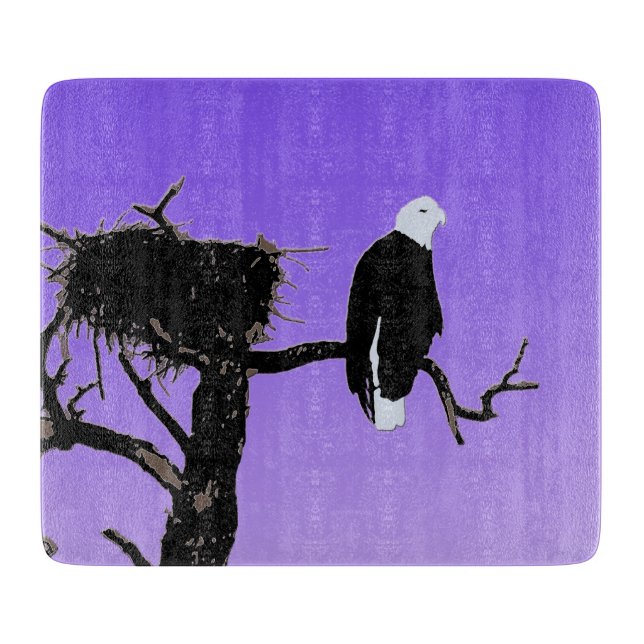 Örn vid Sunset - Original Wildlife Art (Framsidan)
