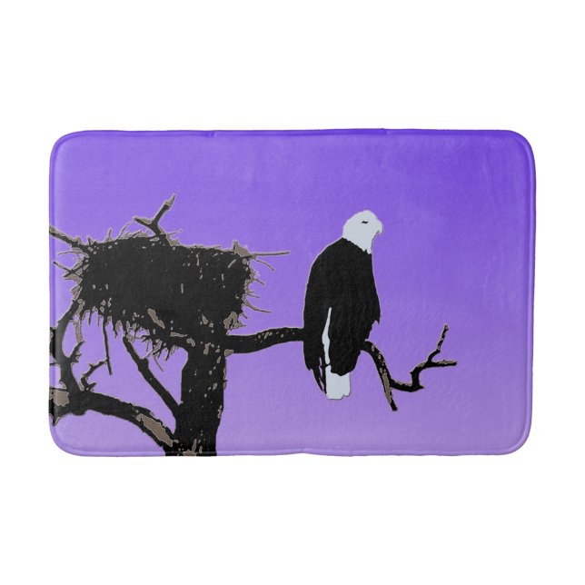Örn vid Sunset - Original Wildlife Art Badrumsmatta (Framsidan)