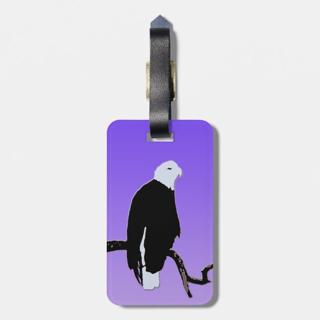 Örn vid Sunset - Original Wildlife Art Bagagebricka (Baksidan Lodrät)