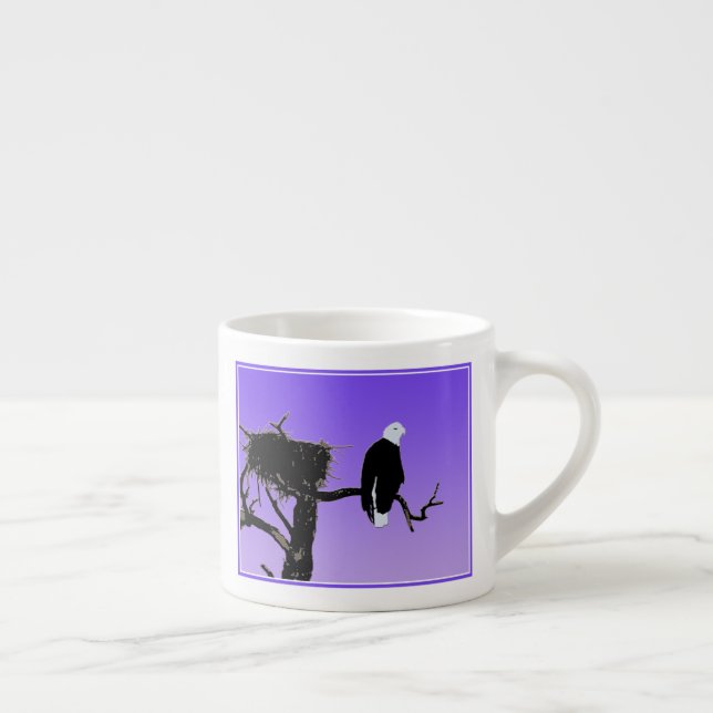 Örn vid Sunset - Original Wildlife Art Espressomugg (Höger)