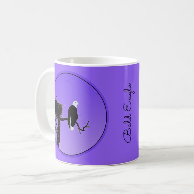 Örn vid Sunset - Original Wildlife Art Kaffemugg (Framsida vänster)