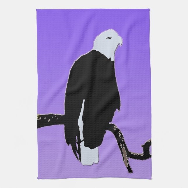 Örn vid Sunset - Original Wildlife Art Kökshandduk (Vertikal)