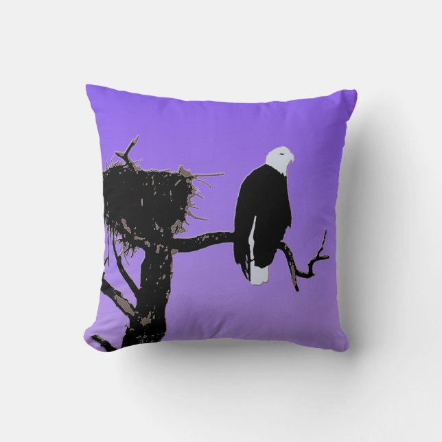 Örn vid Sunset - Original Wildlife Art Kudde (Framsida)
