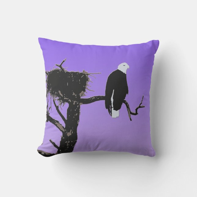 Örn vid Sunset - Original Wildlife Art Kudde (Framsida)