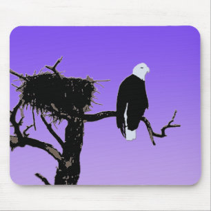 Örn vid Sunset - Original Wildlife Art Musmatta
