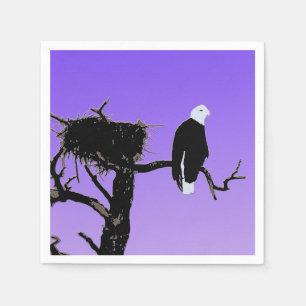 Örn vid Sunset - Original Wildlife Art Pappersservett