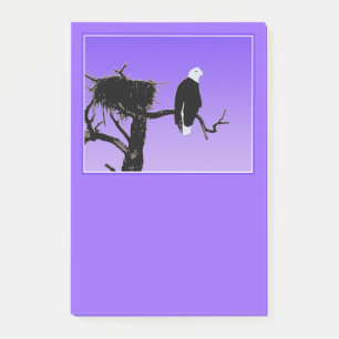 Örn vid Sunset - Original Wildlife Art Post-it Block