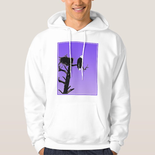 Örn vid Sunset - Original Wildlife Art Sweatshirt (Framsida)