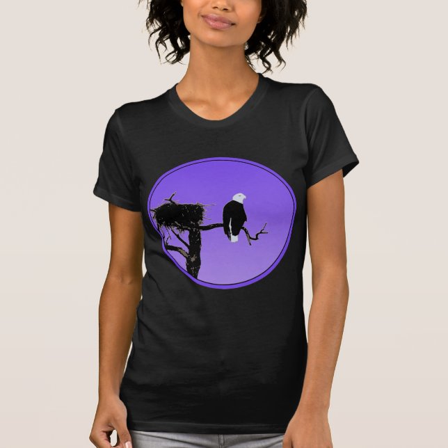 Örn vid Sunset - Original Wildlife Art T Shirt (Framsida)