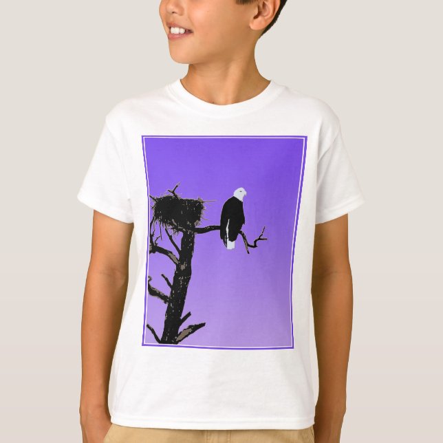 Örn vid Sunset - Original Wildlife Art T Shirt (Framsida)