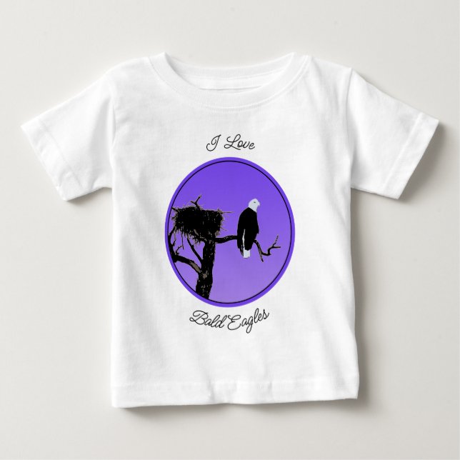 Örn vid Sunset - Original Wildlife Art T Shirt (Framsida)