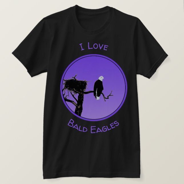 Örn vid Sunset - Original Wildlife Art T Shirt (Design framsida)