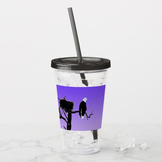 Örn vid Sunset - Original Wildlife Art Take Away Mugg (Framsida Ice)
