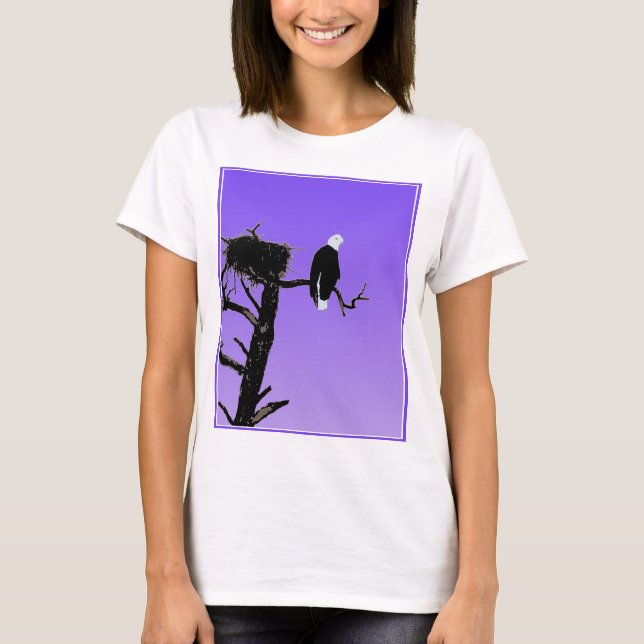 Örn vid Sunset - Original Wildlife Art Tee Shirt (Framsida)