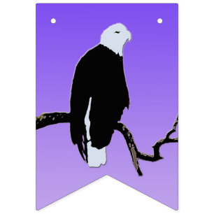 Örn vid Sunset - Original Wildlife Art Vimplar