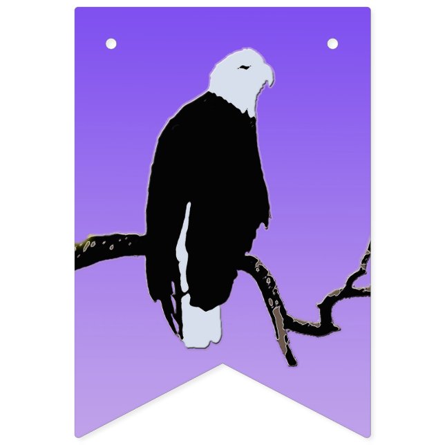 Örn vid Sunset - Original Wildlife Art Vimplar (Första flaggan)