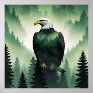 Örn Wildlife Animal Natature Art Poster