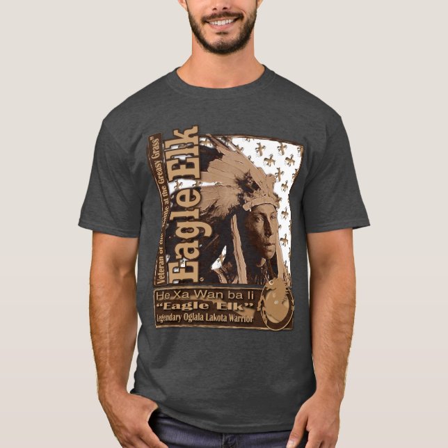 ÖrnälgOglala Lakota krigare T-shirt (Framsida)