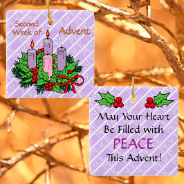 Ornament #2 of 4: 2nd Week of Advent (PEACE)