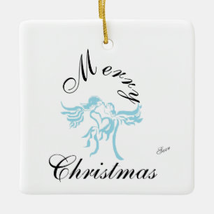 Ornament: Änglar i Kärlek Julgransprydnad Keramik