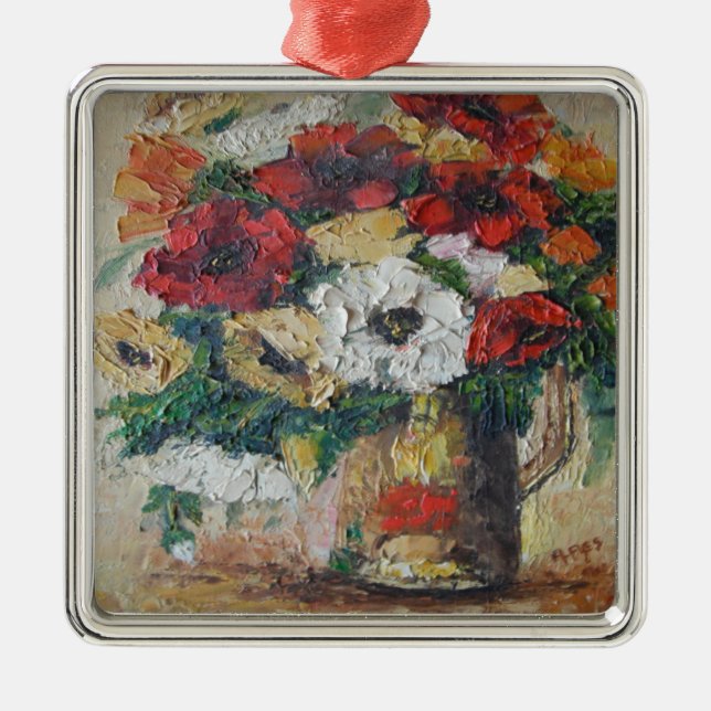 Ornament Ann Hayes målning Flower Mix Delight (Framsidan)
