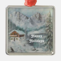 Ornament Ann Hayes Painting Bavarian Snö Dream