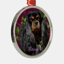 Ornament, Cavalier Spain Black och Tan Gift