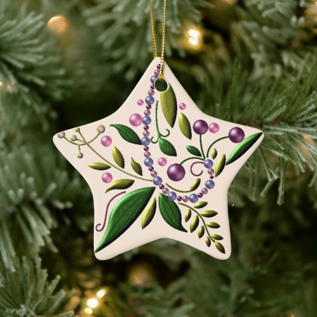 Ornament - Ceramisk - Toscanska julstjärnan (Träd)