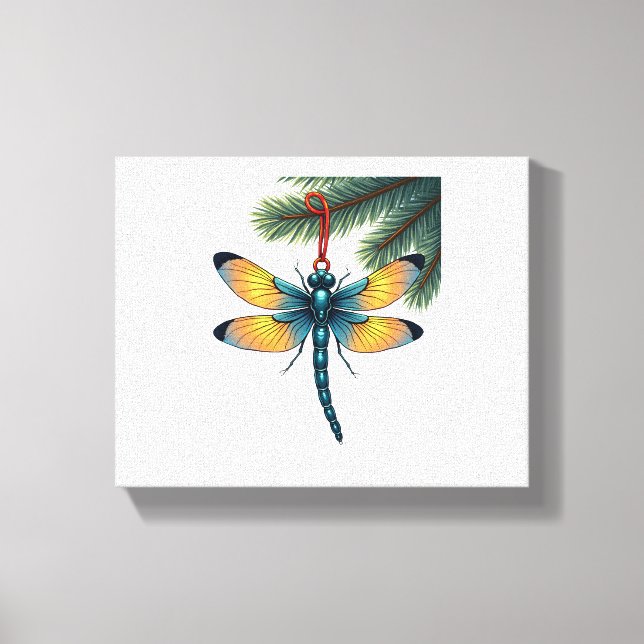 Ornament Dragonfly Canvastryck (Framsida)